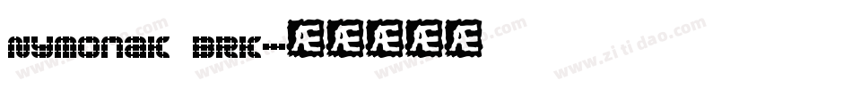 Nymonak BRK字体转换